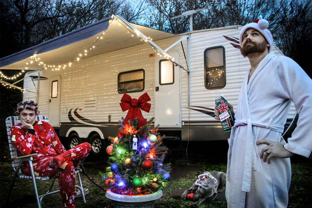 The Sanford's Camper Christmas Card of 2012 - front